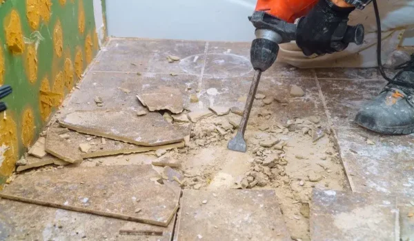 tile flooring removal and replacement